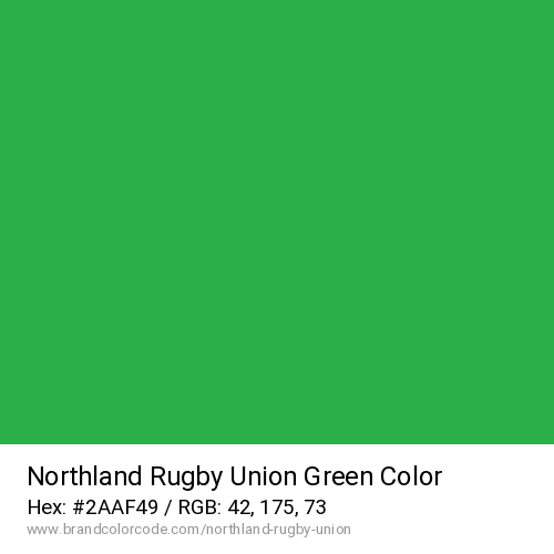 Northland Rugby Union's Green color solid image preview