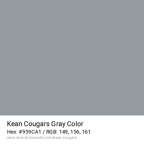 Kean Cougars's Gray color solid image preview