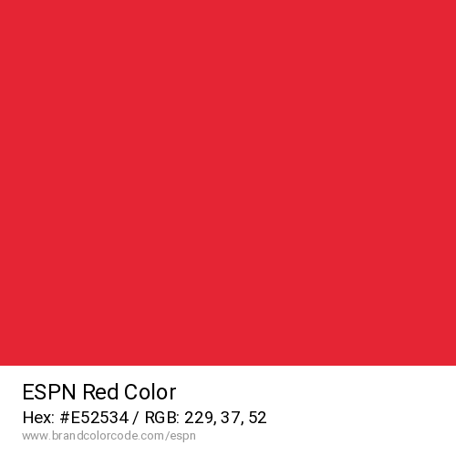 ESPN's Red color solid image preview