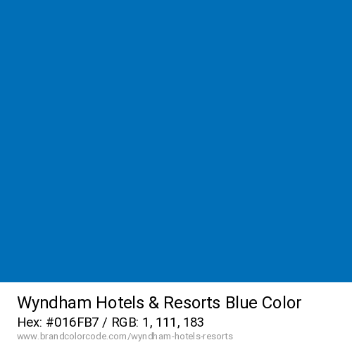Wyndham Hotels & Resorts's Blue color solid image preview