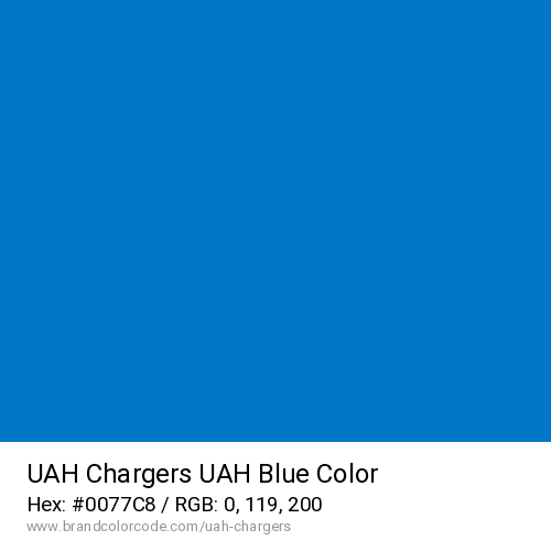 UAH Chargers's UAH Blue color solid image preview