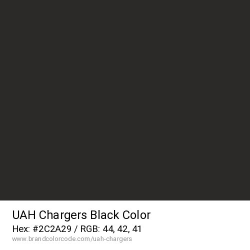 UAH Chargers's Black color solid image preview
