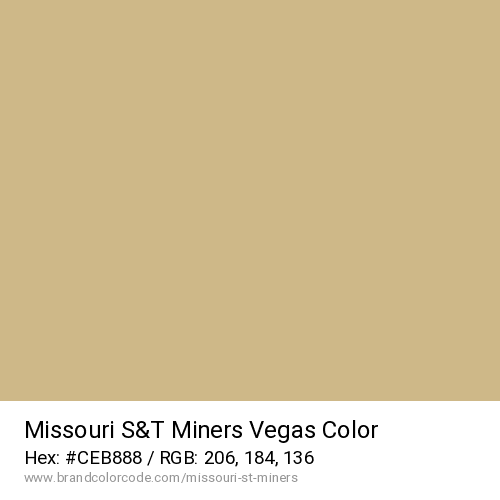 Missouri S&T Miners's Vegas color solid image preview
