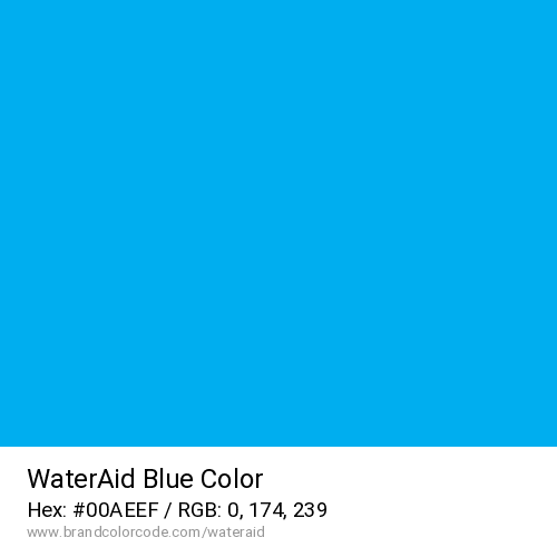 WaterAid's Blue color solid image preview