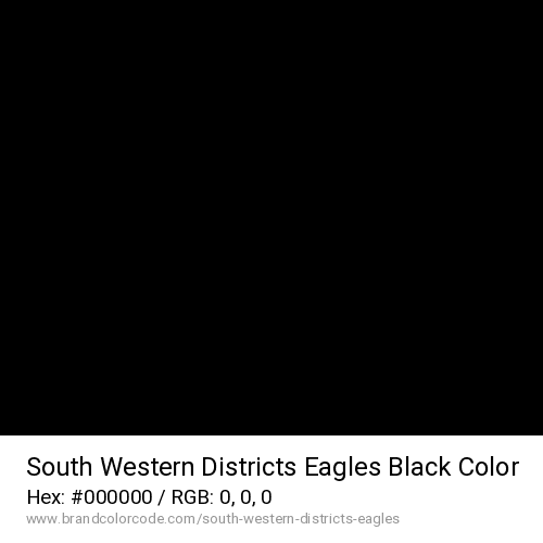 South Western Districts Eagles's Black color solid image preview