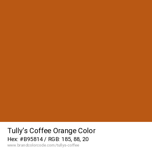 Tully’s Coffee's Orange color solid image preview
