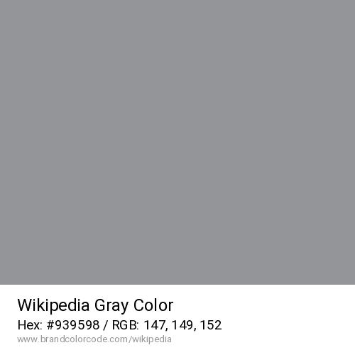 Wikipedia's Gray color solid image preview