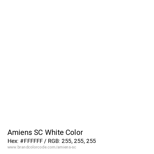 Amiens SC's White color solid image preview