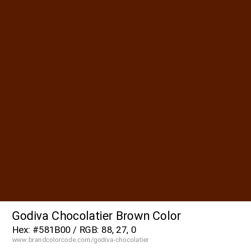 Godiva Chocolatier's Brown color solid image preview