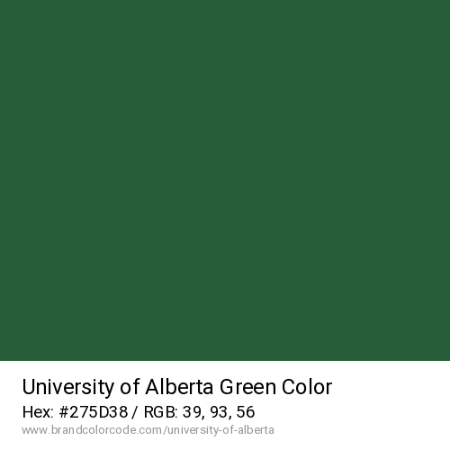 University of Alberta's Green color solid image preview