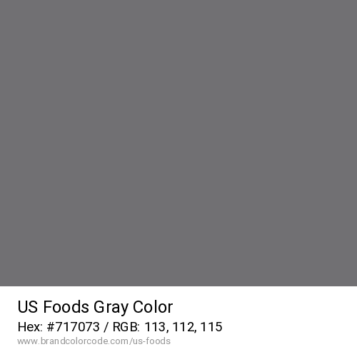 US Foods's Gray color solid image preview
