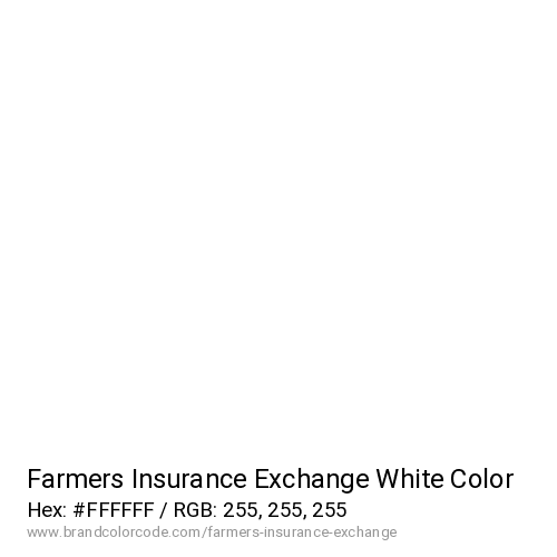 Farmers Insurance Exchange's White color solid image preview