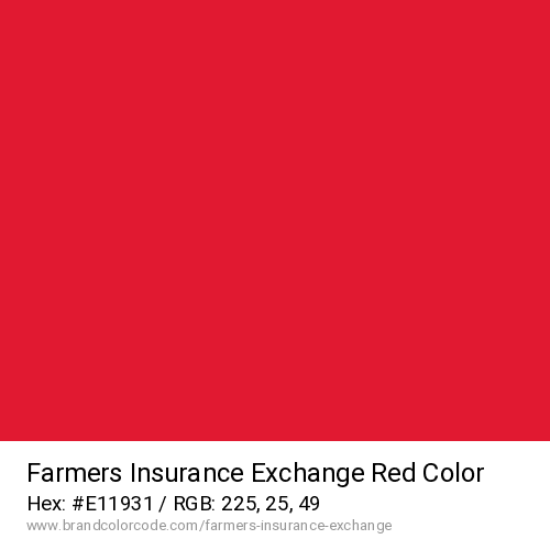 Farmers Insurance Exchange's Red color solid image preview