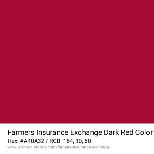 Farmers Insurance Exchange's Dark Red color solid image preview