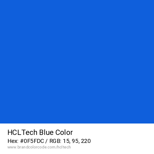 HCLTech's Blue color solid image preview
