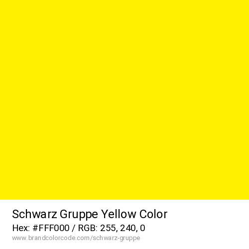 Schwarz Gruppe's Yellow color solid image preview