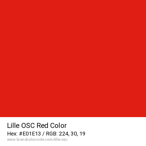Lille OSC's Red color solid image preview