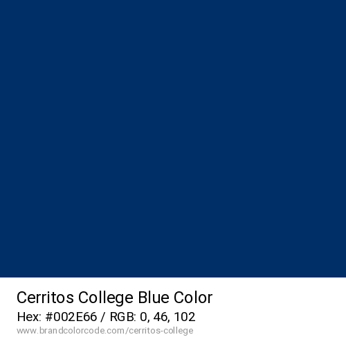 Cerritos College's Blue color solid image preview