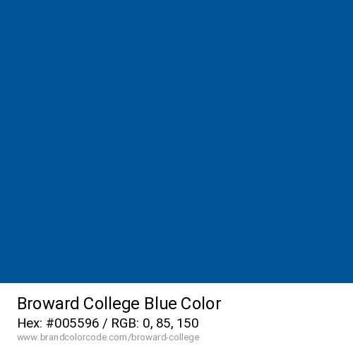 Broward College's Blue color solid image preview