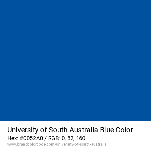 University of South Australia's Blue color solid image preview