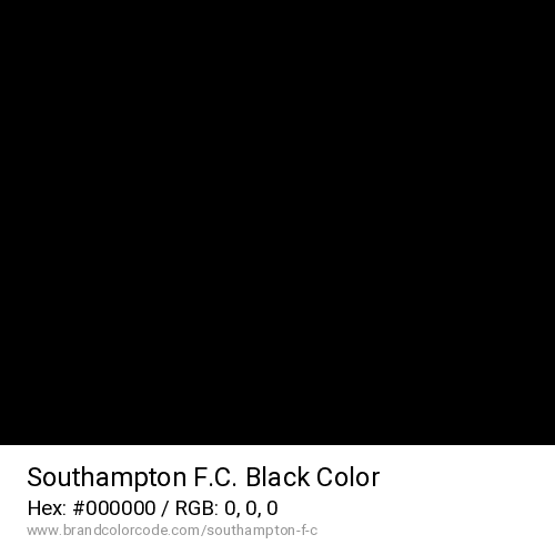 Southampton F.C.'s Black color solid image preview