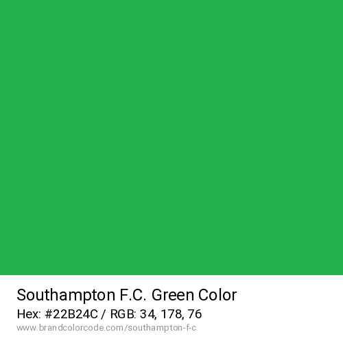 Southampton F.C.'s Green color solid image preview