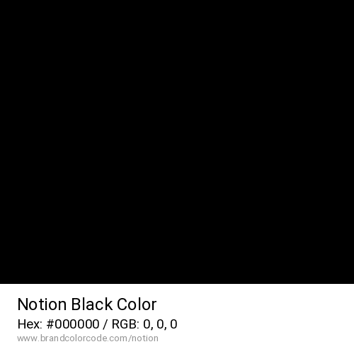 Notion's Black color solid image preview