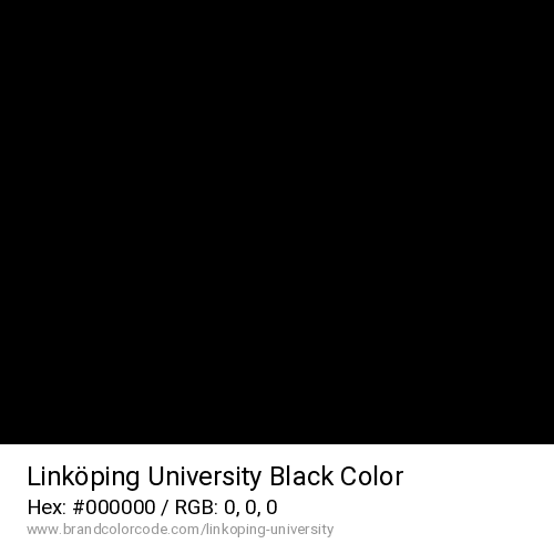 Linköping University's Black color solid image preview