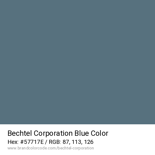 Bechtel Corporation's Blue color solid image preview