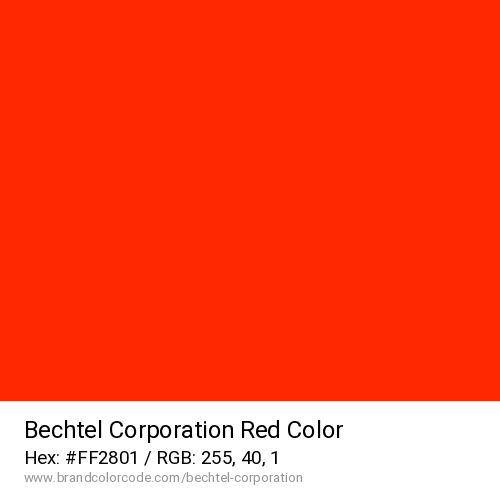 Bechtel Corporation's Red color solid image preview
