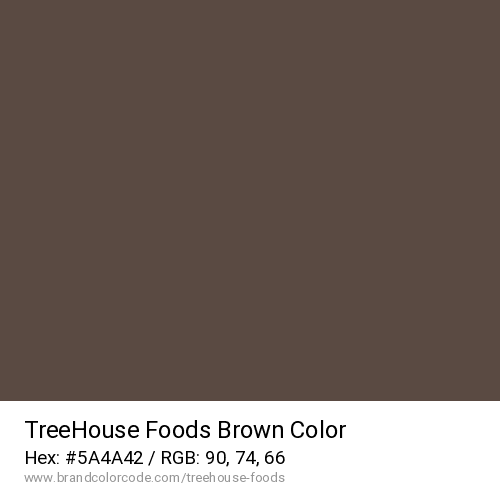 TreeHouse Foods's Brown color solid image preview