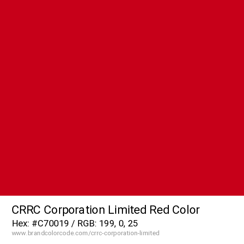 CRRC Corporation Limited's Red color solid image preview