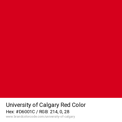 University of Calgary's Red color solid image preview