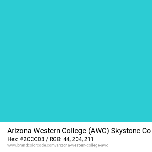 Arizona Western College (AWC)'s Skystone color solid image preview