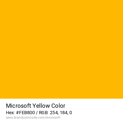 Microsoft's Yellow color solid image preview
