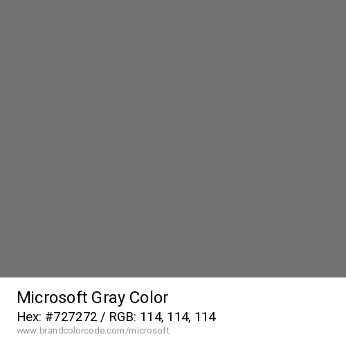 Microsoft's Gray color solid image preview