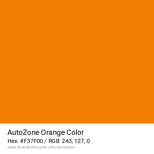 AutoZone's Orange color solid image preview