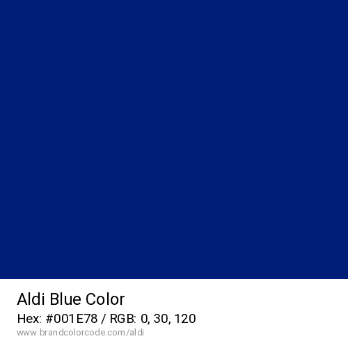 Aldi's Blue color solid image preview