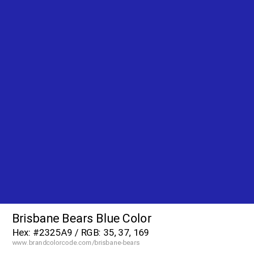 Brisbane Bears's Blue color solid image preview