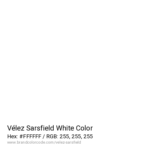 Vélez Sarsfield's White color solid image preview