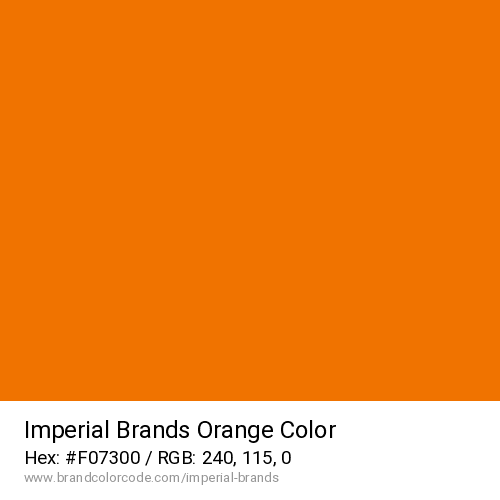 Imperial Brands's Orange color solid image preview