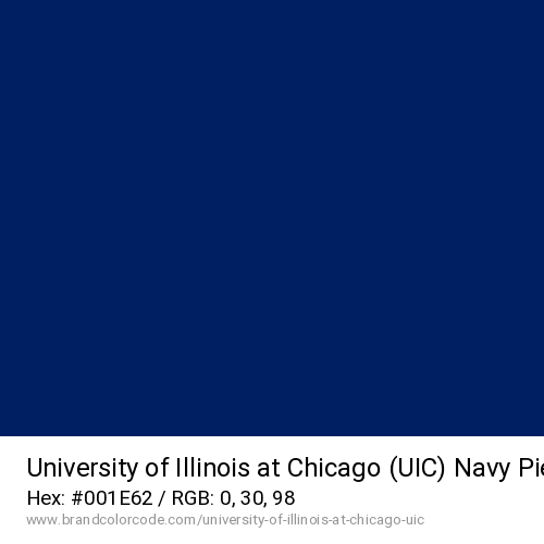 University of Illinois at Chicago (UIC)'s Navy Pier Blue color solid image preview