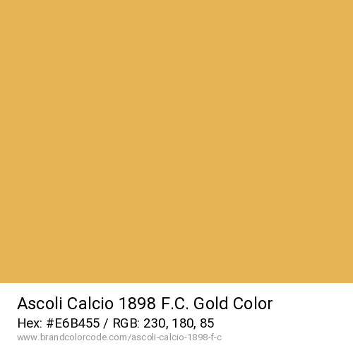 Ascoli Calcio 1898 F.C.'s Gold color solid image preview