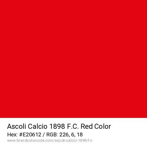 Ascoli Calcio 1898 F.C.'s Red color solid image preview