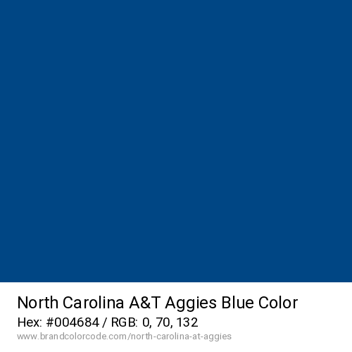 North Carolina A&T Aggies's Blue color solid image preview