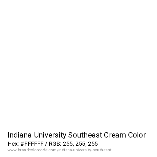 Indiana University Southeast's Cream color solid image preview