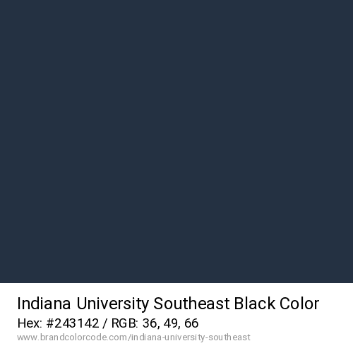 Indiana University Southeast's Black color solid image preview