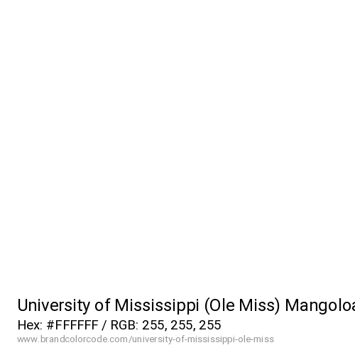 University of Mississippi (Ole Miss)'s Mangoloa color solid image preview