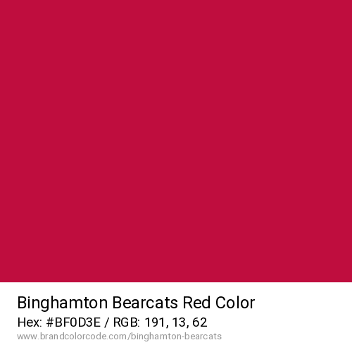 Binghamton Bearcats's Red color solid image preview