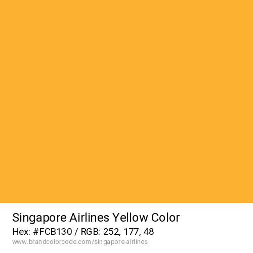 Singapore Airlines's Yellow color solid image preview